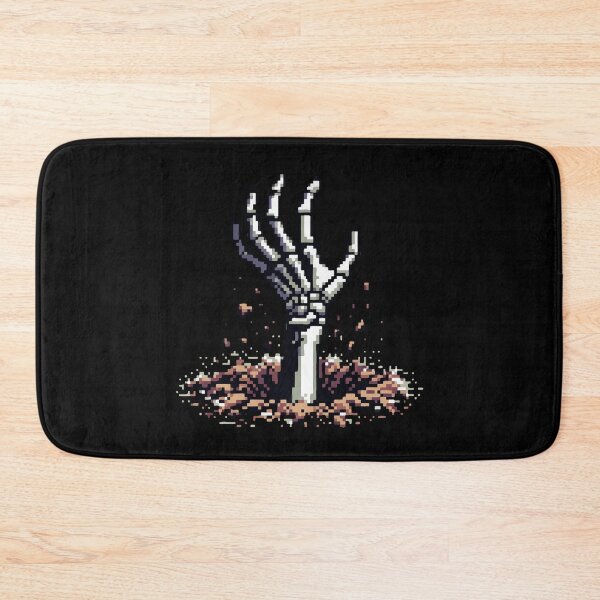 Item preview, Whimsigoth Retro Gamer Skeletal Hand Pixel Art Style designed and sold by raymondjmcd.