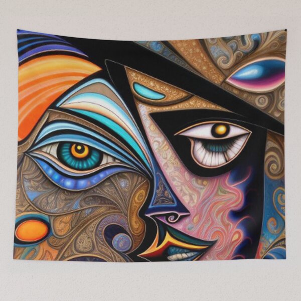 Item preview, Abstract Portrait Art  designed and sold by TheDarkWardrobe.