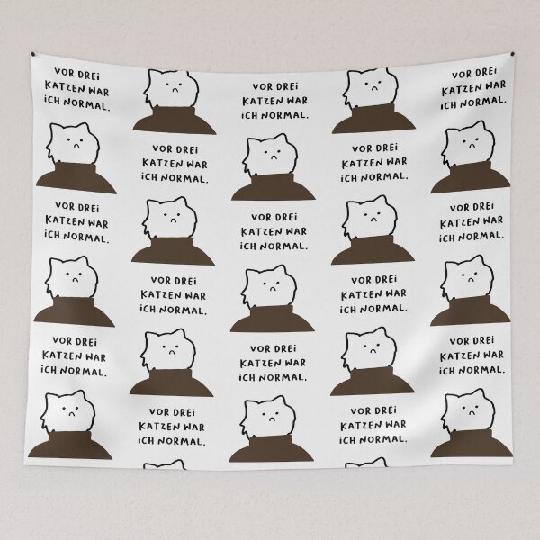 Item preview, Vor drei Katzen war ich normal | Handwritten-style Font designed and sold by RM-Journey.