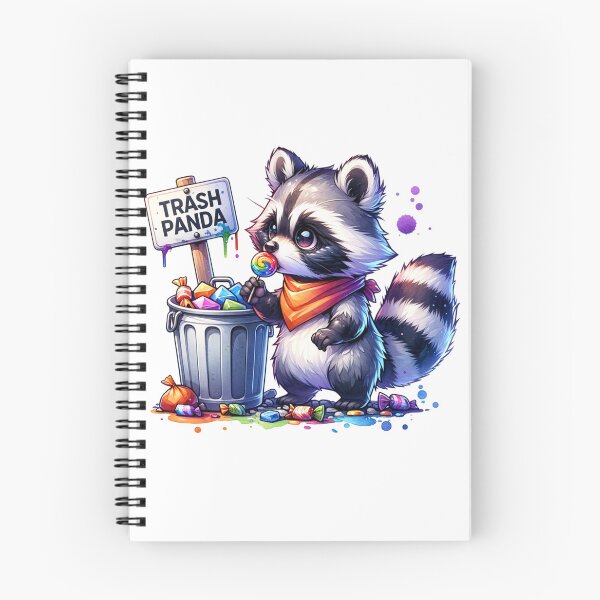 Item preview, Trash Panda eating candy out of the garbage Stickers and more designed and sold by CRandRRstickers.