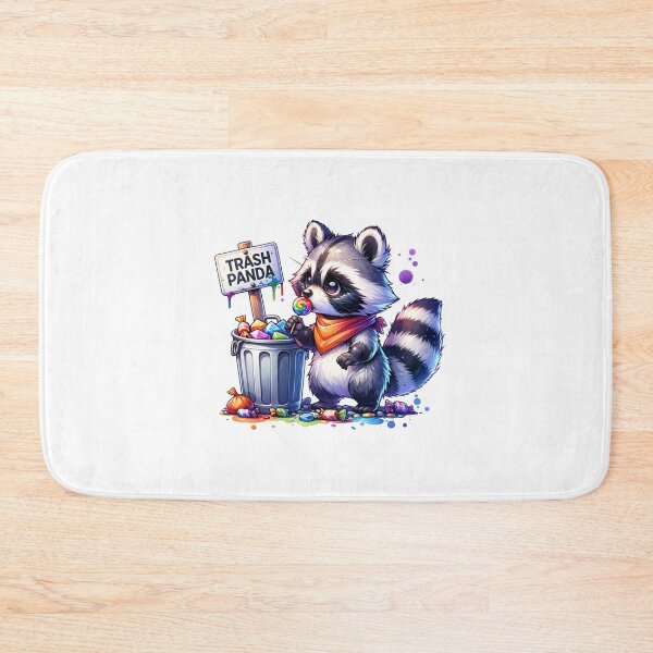 Item preview, Trash Panda eating candy out of the garbage Stickers and more designed and sold by CRandRRstickers.