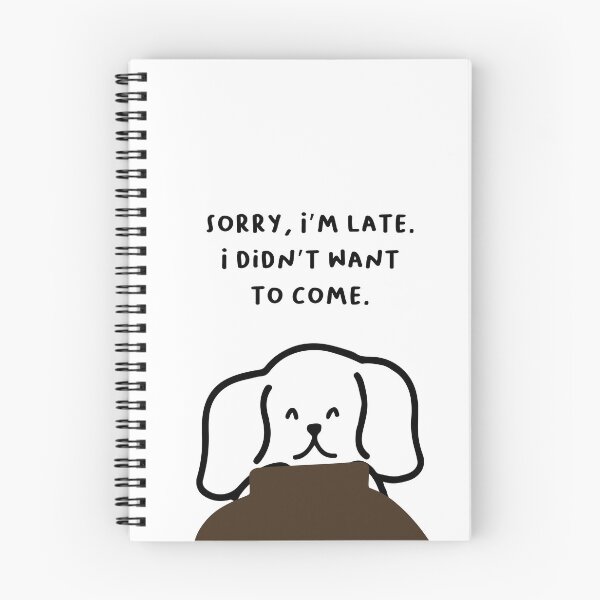 Item preview, Sorry, I’m late. I didn’t want to come. | Handwritten-style Font designed and sold by RM-Journey.