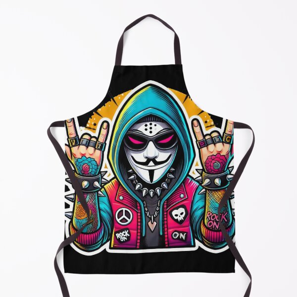 Item preview, Vibrant Hacker Graffiti Character Sticker designed and sold by LevelUpStickers.