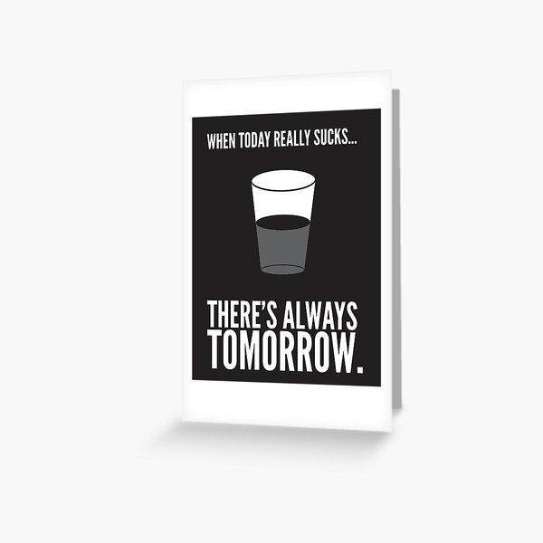 Half Full Greeting Card
