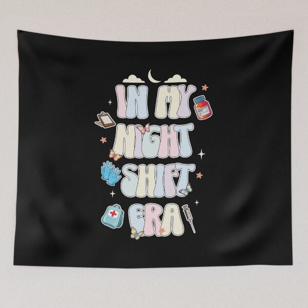 Item preview, In My Night Shift Era Pastel Registered Nurse designed and sold by thecatcouch.