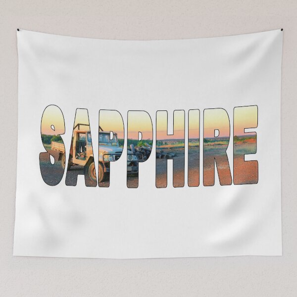 Item preview, SAPPHIRE - Outback QLD Australia Cruiser Ruins Gem Mining designed and sold by Adam Gormley.
