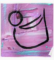 Bow pose abstract Poster