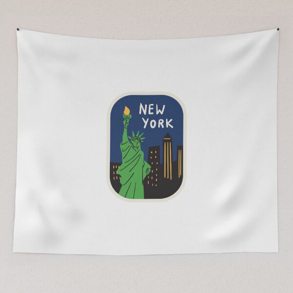 Item preview, New York Statue of Liberty Line Drawing Patch designed and sold by Bronte Taylor.
