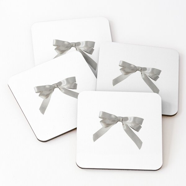 Item preview, Silver Satin Coquette City Girl Bow designed and sold by Bronte Taylor.
