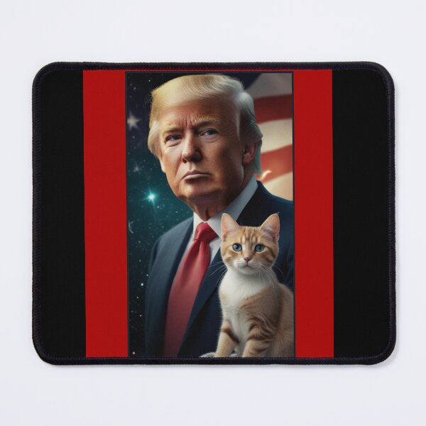 Item preview, DONALD TRUMP AND A BEAUTIFUL KITTEN designed and sold by PatriotCat.