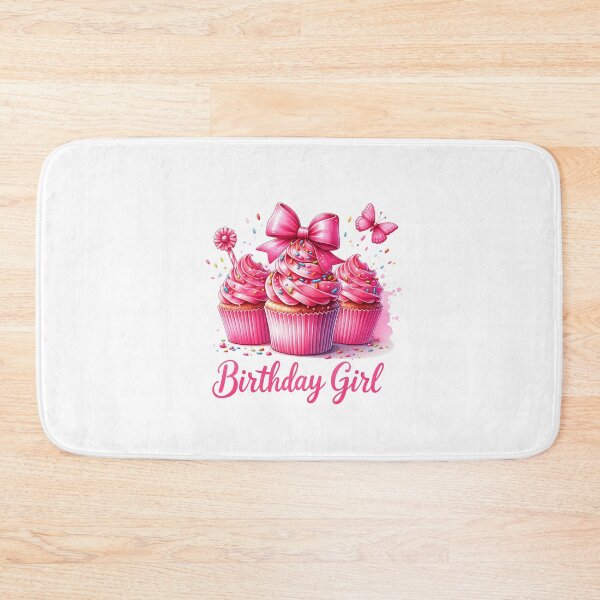 Item preview, Pink Cup cakes saying Birthday Girl stickers and more designed and sold by CRandRRstickers.