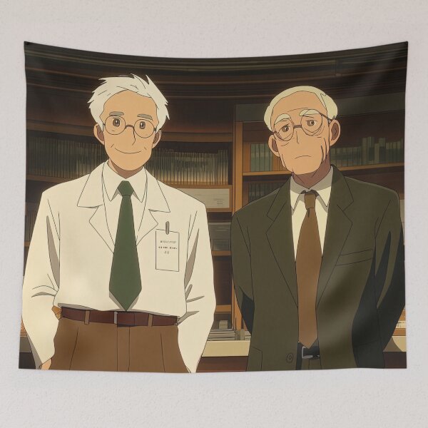 Item preview, Francis Crick and James Watson | Anime style designed and sold by ComicsFactory.