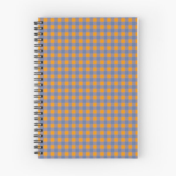 Item preview, Classic Gingham Pattern in Orange, Blue, and Gray - Vintage Checkered Design designed and sold by ModdiesColors.