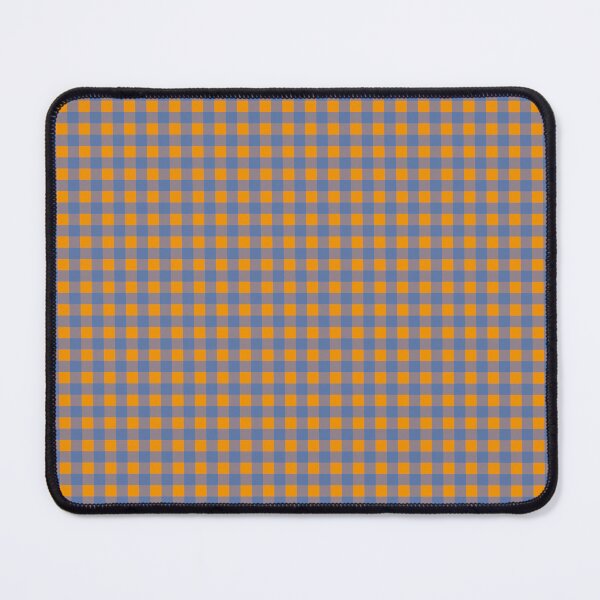 Item preview, Classic Gingham Pattern in Orange, Blue, and Gray - Vintage Checkered Design designed and sold by ModdiesColors.
