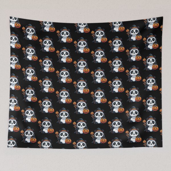 Item preview, Panda Scary Halloween Ghost Spooky Pumpkin Candy designed and sold by Artistoos.