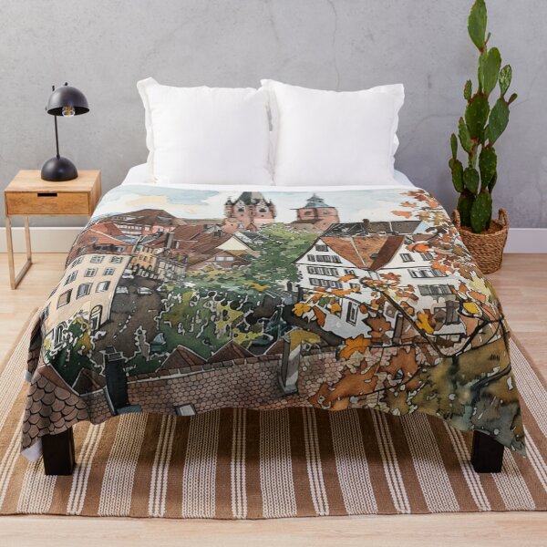 Item preview, A Watercolor Design of Freiburg - Germany designed and sold by Sketch-Shack.
