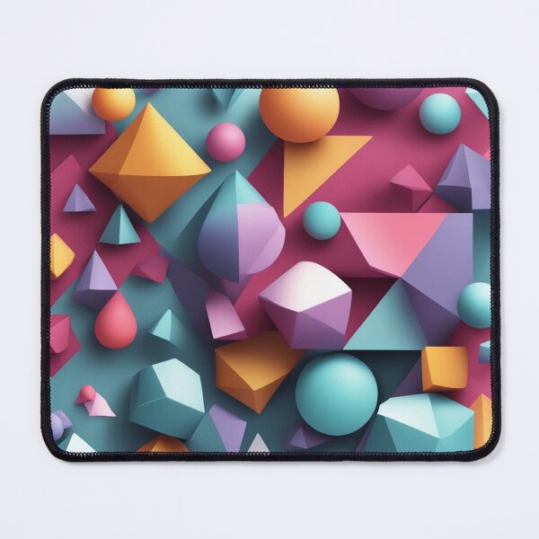 Item preview, 3D Geometrical Shapes Background designed and sold by hjian8219.