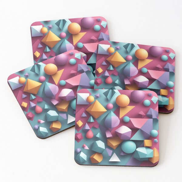 Item preview, 3D Geometrical Shapes Background designed and sold by hjian8219.