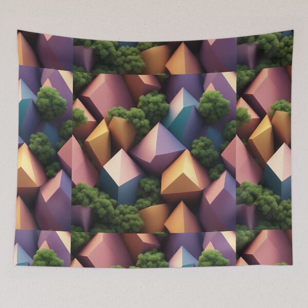 Item preview, 3D Geometrical Shapes Background designed and sold by hjian8219.