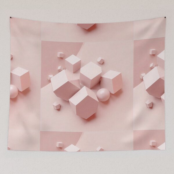 Item preview, 3D Geometrical Shapes Background designed and sold by hjian8219.