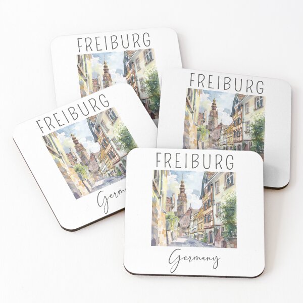 Item preview, A Watercolor Design of Freiburg - Germany designed and sold by Sketch-Shack.