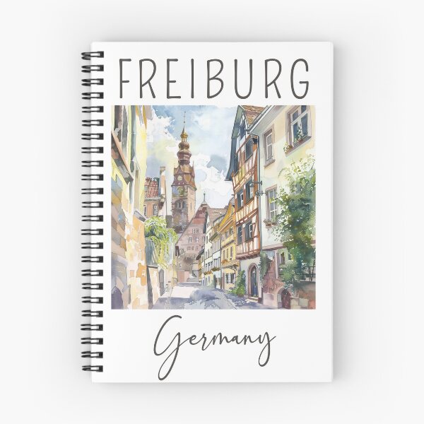 Artikelvorschau, Ein Aquarelldesign von Freiburg – Deutschland entworfen und verkauft von Sketch-Shack.