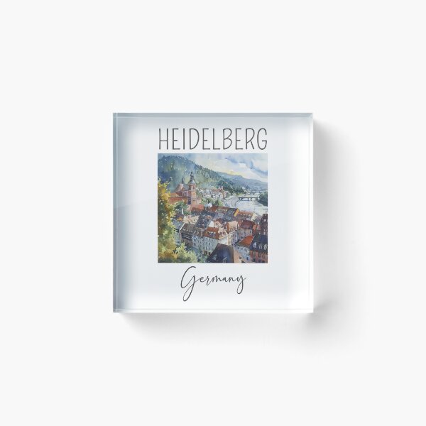 Item preview, A Watercolor Design of Heidelberg - Germany designed and sold by Sketch-Shack.