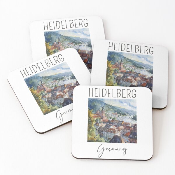 Item preview, A Watercolor Design of Heidelberg - Germany designed and sold by Sketch-Shack.
