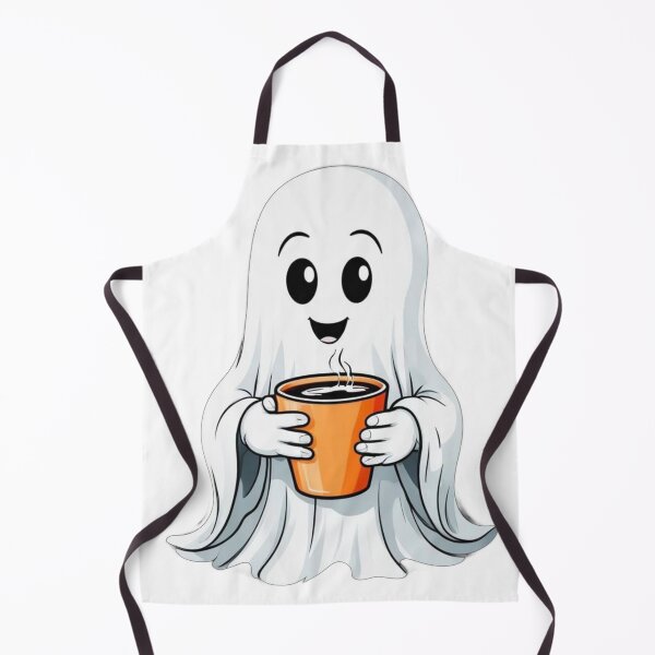 Item preview, Friendly Ghost drinking coffee designed and sold by Travelcases.