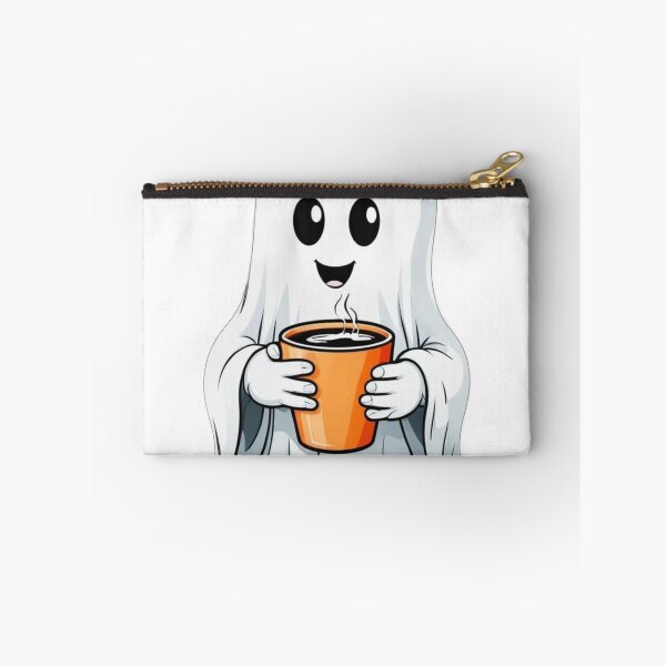 Item preview, Friendly Ghost drinking coffee designed and sold by Travelcases.