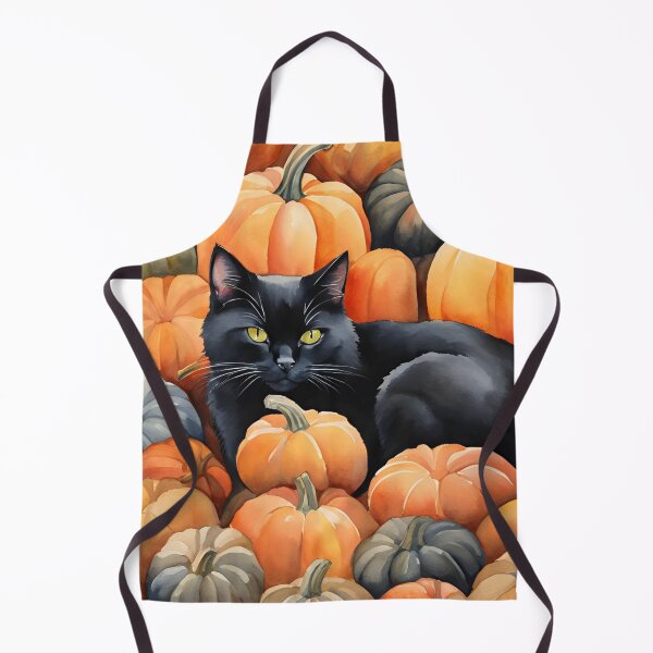 Item preview, Black Cat Resting in the Pumpkins designed and sold by StoryofPieces.