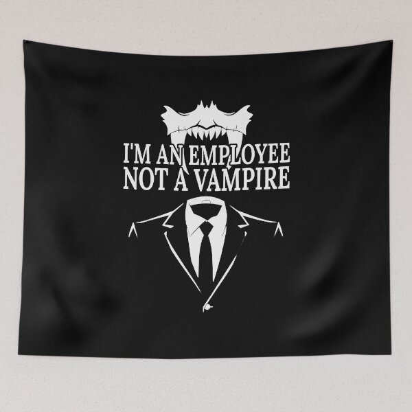 Item preview,  I'm An Employee Not a Vampire Male Night Stalker designed and sold by FWLKIT.