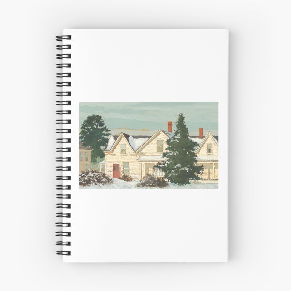 Item preview, White Houses in Winter Painting designed and sold by RobertSolotaire.
