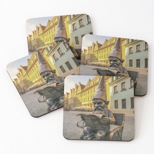 Item preview, Thinking of Wroclaw - Gnome Reading Newspaper designed and sold by Purrfecta.