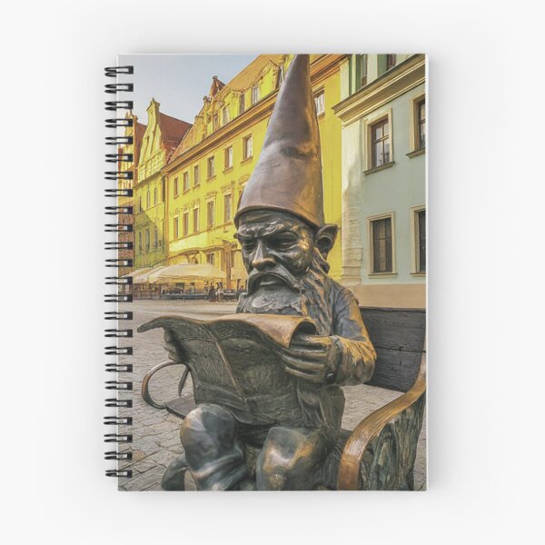 Item preview, Thinking of Wroclaw - Gnome Reading Newspaper designed and sold by Purrfecta.