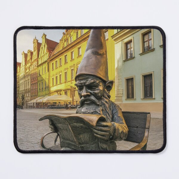 Item preview, Thinking of Wroclaw - Gnome Reading Newspaper designed and sold by Purrfecta.