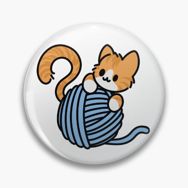 Artikelvorschau, Orange getigertes Kätzchen mit Wollknäuel entworfen und verkauft von Cosmic Kitty Colors.