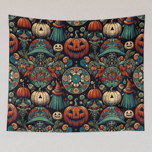 Item preview, Halloween Pumpkin Pattern designed and sold by Travelcases.