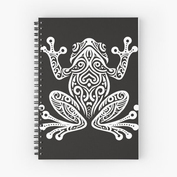 Item preview, White Tribal Hawaiian Tattoo frog designed and sold by DakirooStudio.