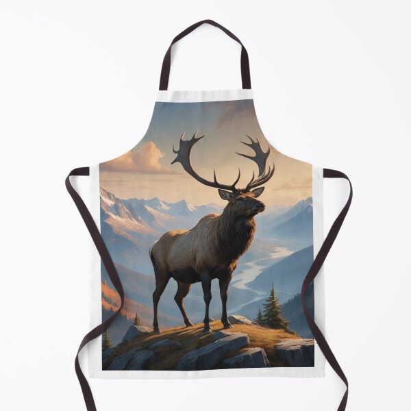Item preview, Elk Standing on a Mountain Top designed and sold by pmah26.