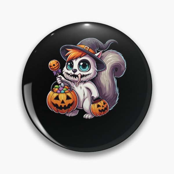 Item preview, Squirrel Scary Halloween Ghost Spooky Pumpkin Candy designed and sold by Artistoos.