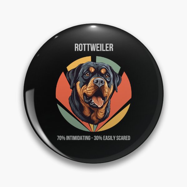 Artikelvorschau, 70 % einschüchternd, 30 % leicht zu erschrecken – Rottweiler entworfen und verkauft von Numbers-Art.