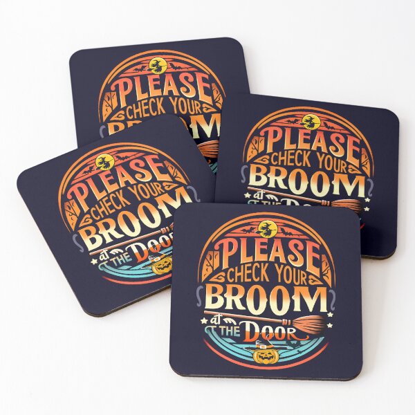 Item preview, Please Check Your Broom at The Door, typography designed and sold by maxmaj.