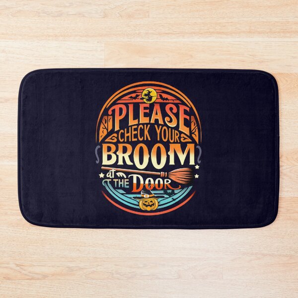 Item preview, Please Check Your Broom at The Door, typography designed and sold by maxmaj.