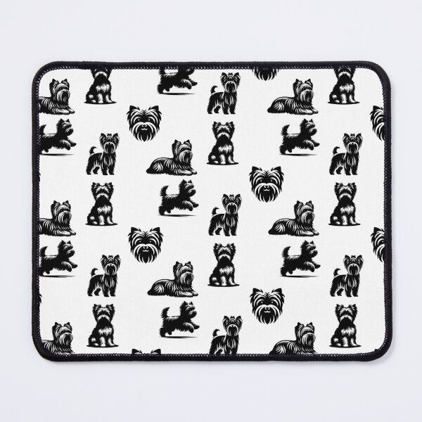 Item preview, Yorkshire Terrier Dogs Black Silhouette designed and sold by TheAnimalZ00.