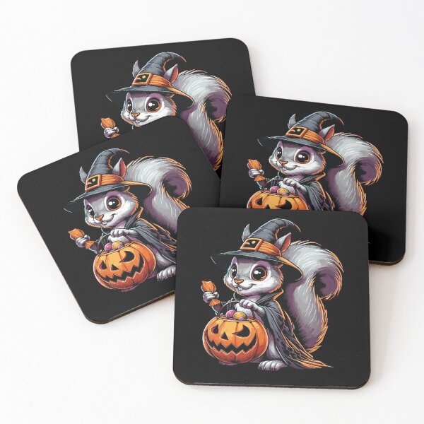 Item preview, Squirrel Scary Halloween Ghost Spooky Pumpkin Candy designed and sold by Artistoos.