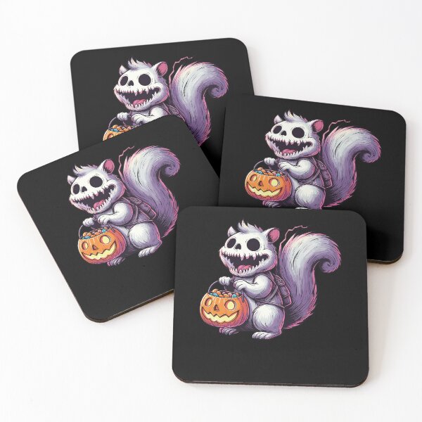 Item preview, Squirrel Scary Halloween Ghost Spooky Pumpkin Candy designed and sold by Artistoos.