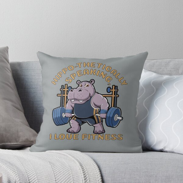 Artikelvorschau, Verspielte Hippo-Fitness-Kunst für Fitnessstudio-Liebhaber entworfen und verkauft von TwistedRabbit12.
