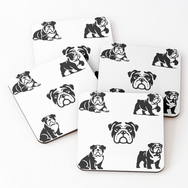 Item preview, English Bulldogs Black Silhouette designed and sold by TheAnimalZ00.
