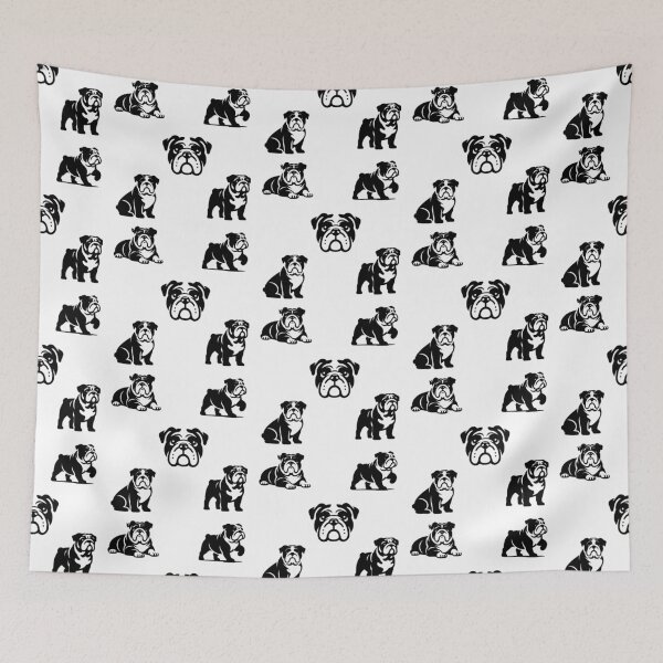Item preview, English Bulldogs Black Silhouette designed and sold by TheAnimalZ00.